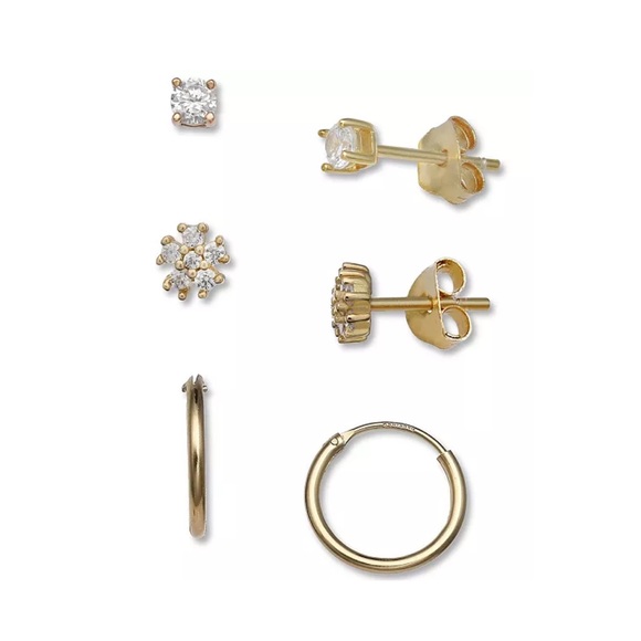 Giani Bernini
3-Pc. Set Cubic Zirconia Stud & Hoop Earrings